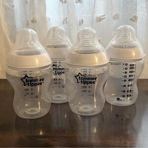 NEW 4 TOMMEE TIPPEE 9OZ BOTTLES